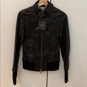 MACKAGE lamb leather jacket, black XXS